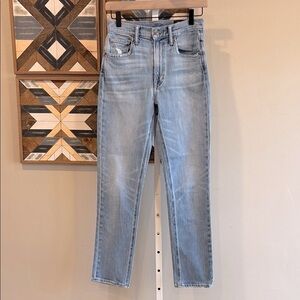 Vince Women’s High-Rise Straight Leg Light Blue Denim Jeans 27